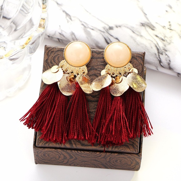 NEW boho tassel earrings - Picture 2 of 2